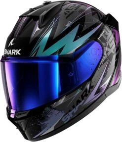 Moto Gear Verkoop -Moto Gear Verkoop shark d skwal 3 blast r black green glitter f5f2