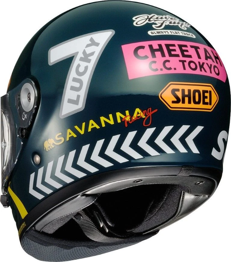 Shoei Glamster 06 Cheetah Custom Cycles TC-2 Motorhelm 3 Shoei Glamster 06 Cheetah Custom Cycles TC-2 Motorhelm